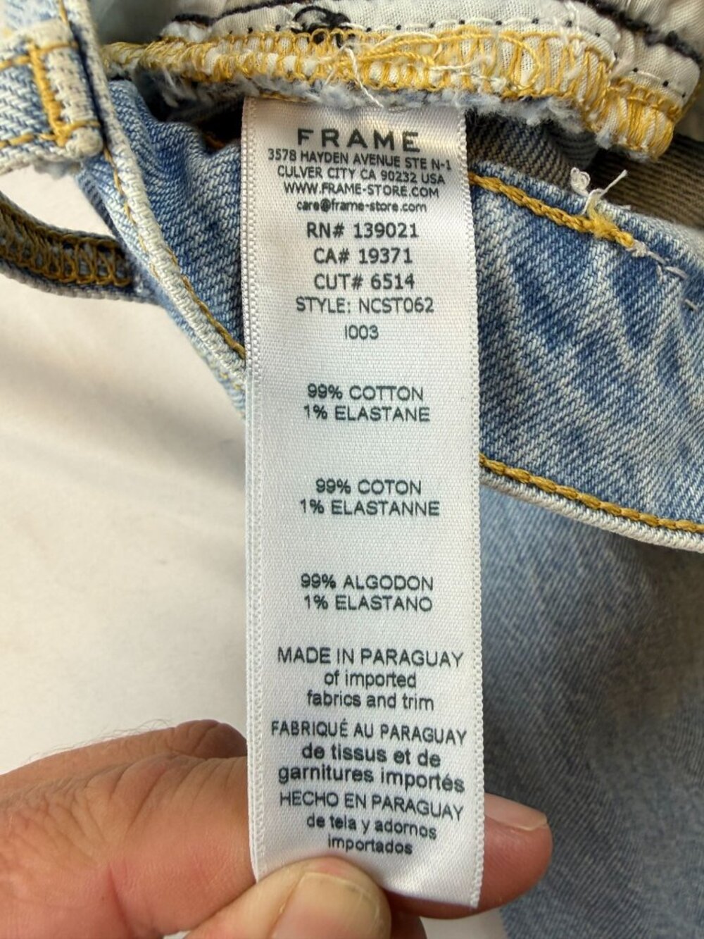 FRAME Straight Leg Jeans Thistle Wash Womens Size 26 - Picture 4 of 9